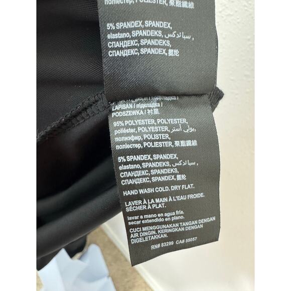 Bebe Black Velvet Mock Neck Cutout Jumpsuit Size XXL - Picture 8 of 8